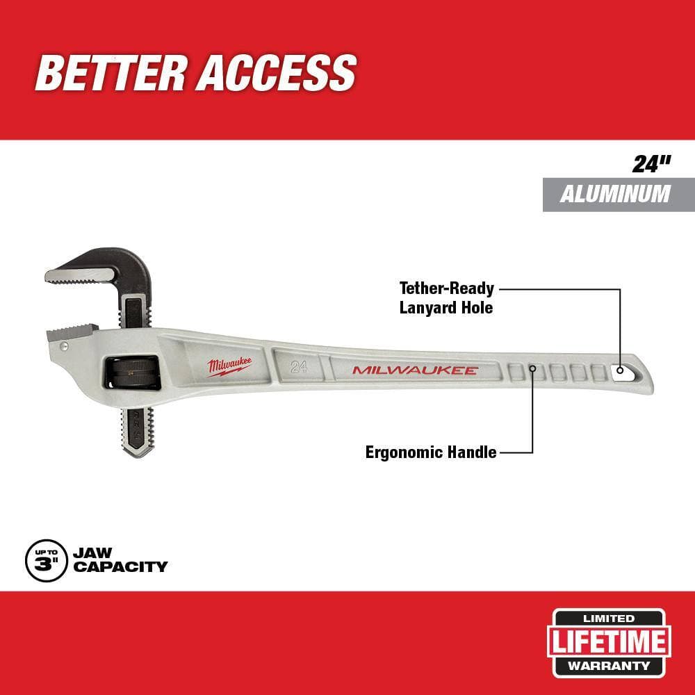 Milwaukee Aluminum Offset Pipe Wrench with 3-1/2 in. Quick Adjust Copper Tubing Cutter (2-PC) (2)