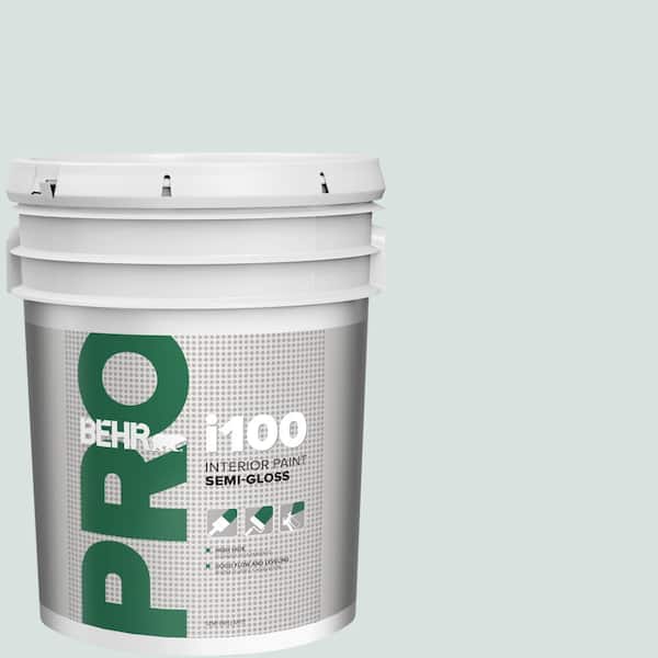 BEHR PRO 5 gal. #730E-2 Sparkling Spring Semi-Gloss Interior Paint (2)