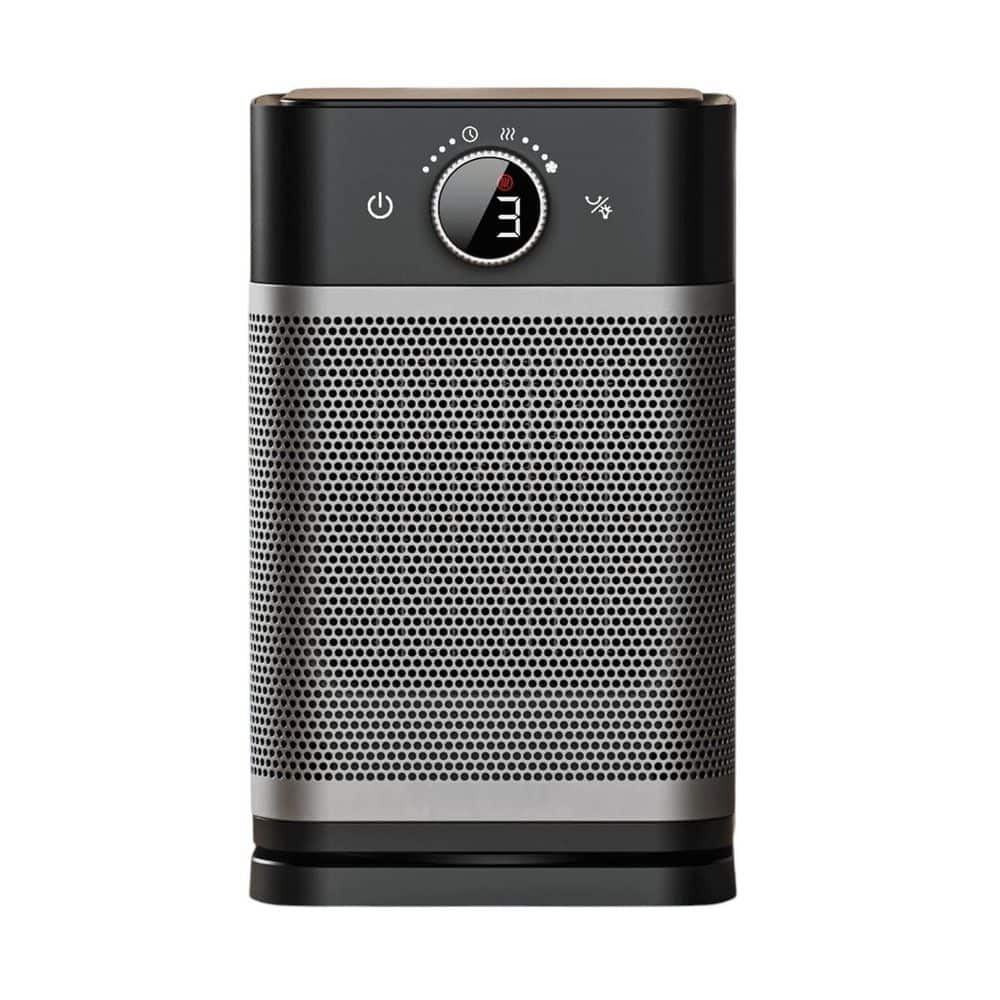 Unbranded 1400W Black Indoor Electric Heater PTC Ceramic Heating Oscillating Thermostat Quiet Space Heater w Timer for Home Office (1)