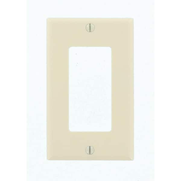 Leviton 1-Gang Light Almond Decora/Rocker Plastic Standard Wall Plate (1-Pack) 80401-T (2)