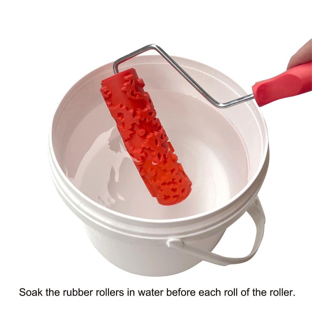 Laybus 7 in. Rubber Roof Brush Texture Paint Roller for Walls, A Great Tool for Adding Texture to Decorating Projects (3)