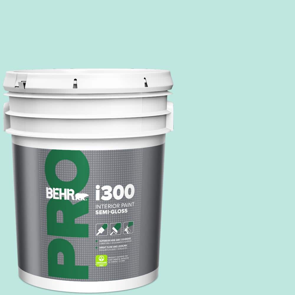 BEHR PRO 5 gal. #490A-2 Cool Jazz Semi-Gloss Interior Paint