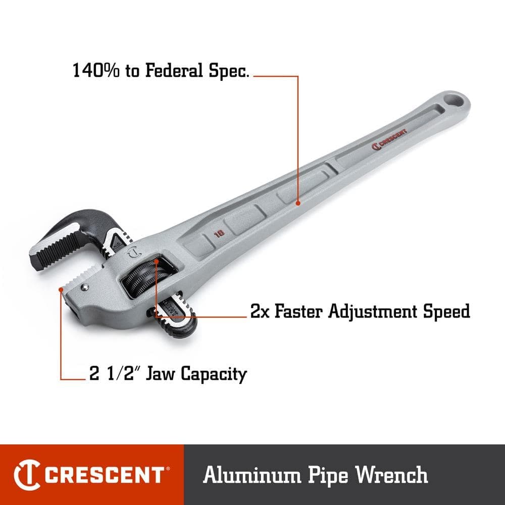 Crescent 18 in. Aluminum Offset Handle Pipe Wrench (2)