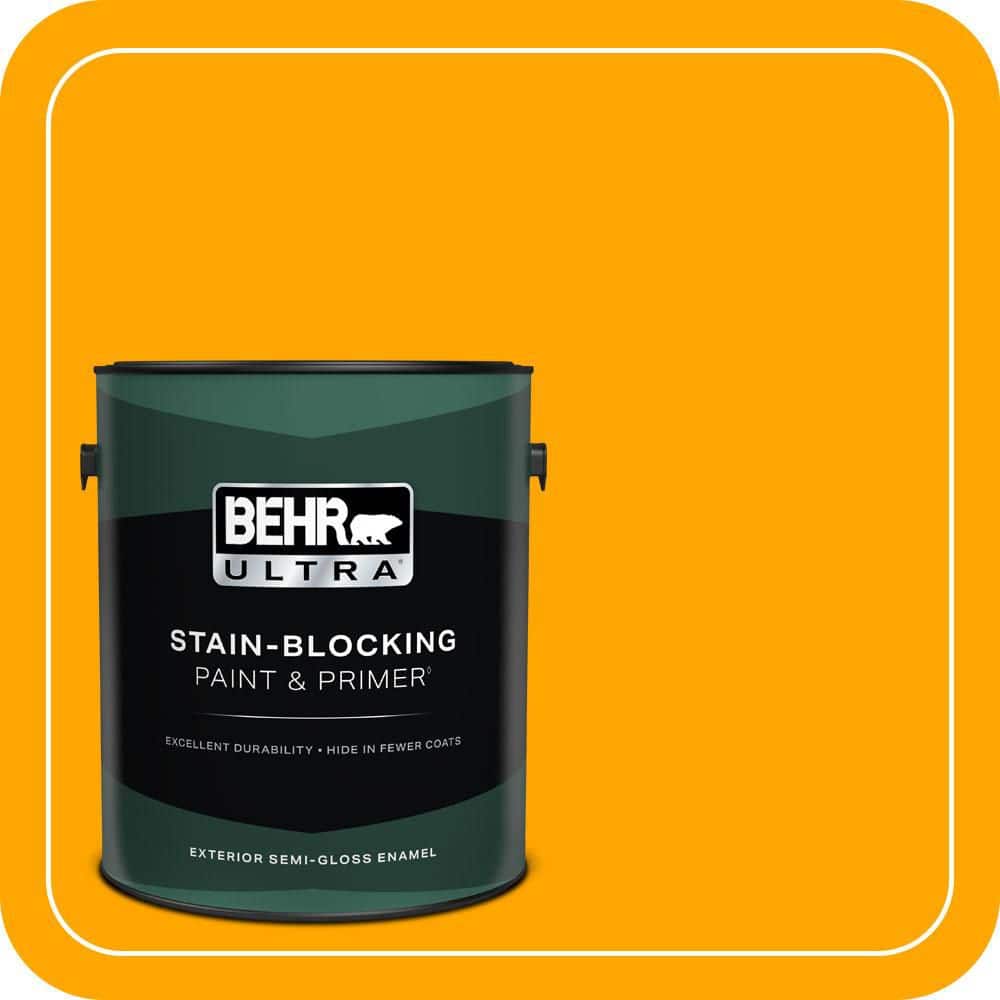 BEHR ULTRA 1 gal. #S-G-330 Instant Delight Semi-Gloss Enamel Exterior Paint & Primer