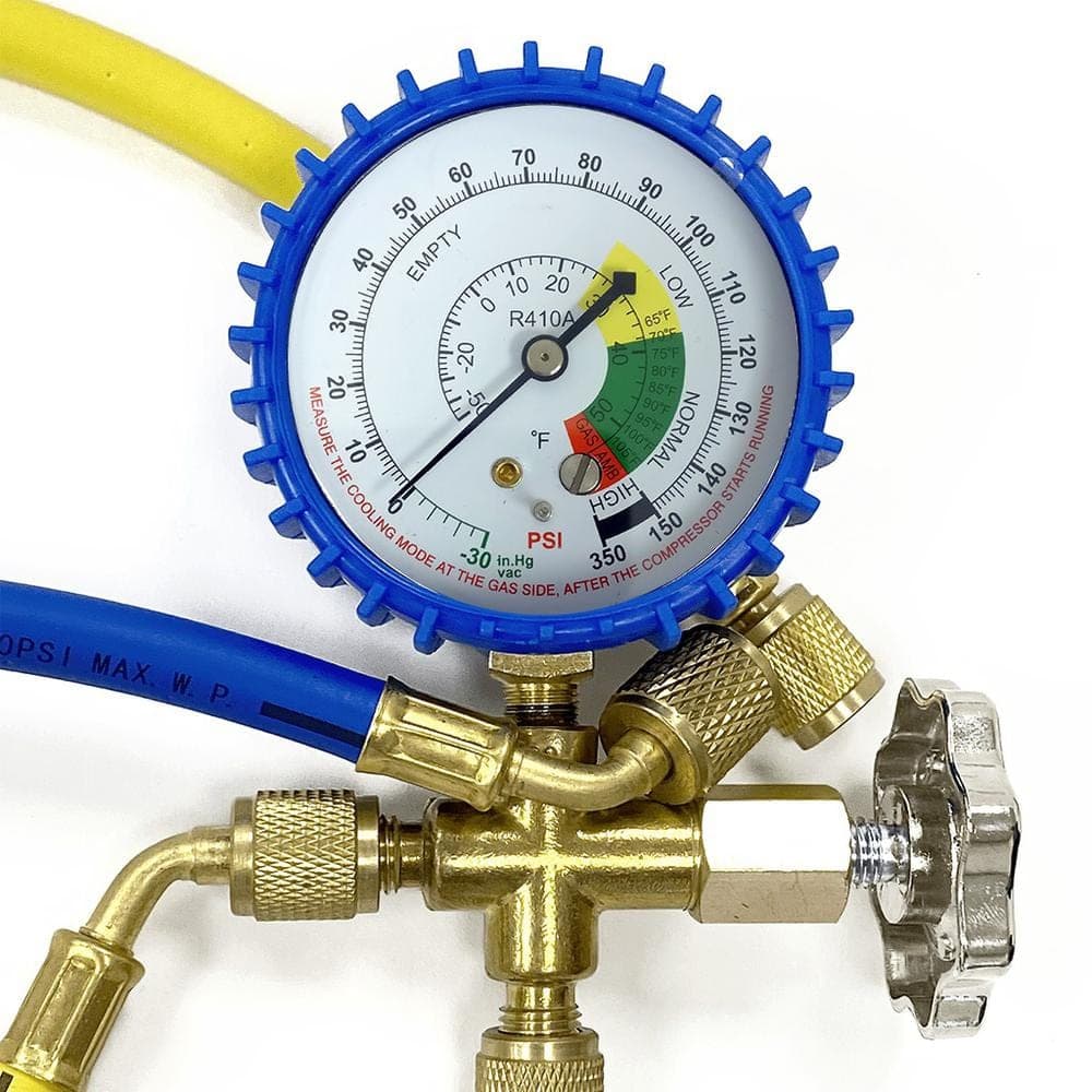Pioneer Mini Split 5/16 in. R410a Low Side Suction Charging Service Gauge Hose Set Port (2)