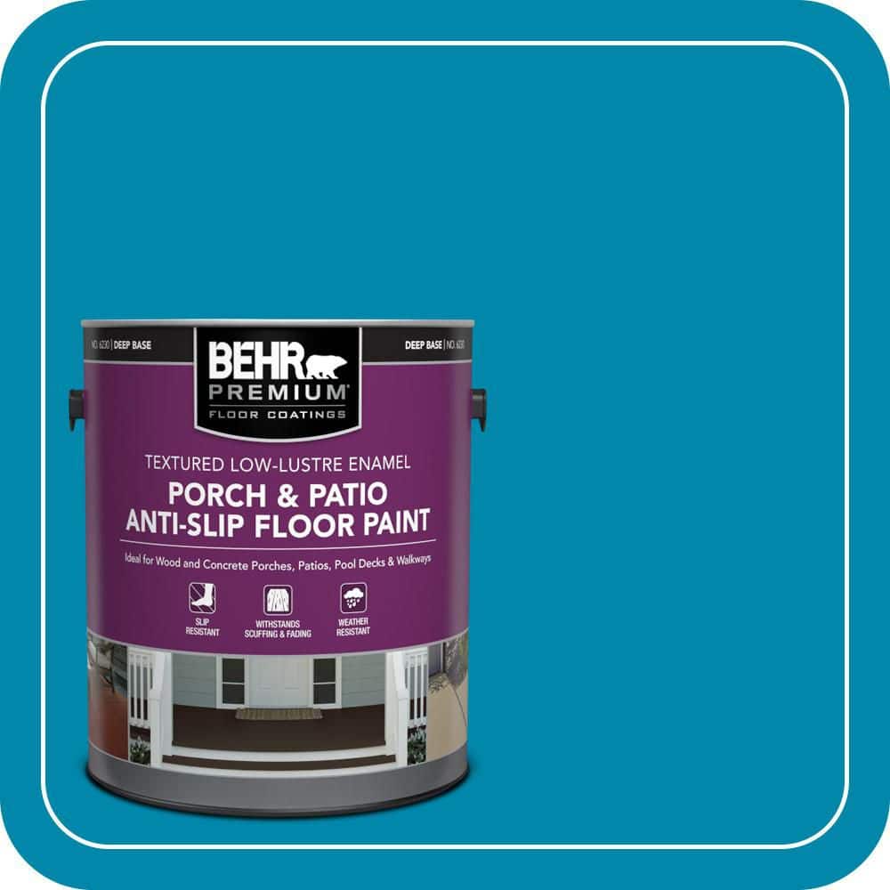 BEHR PREMIUM #P490-6 Textured Low-Lustre Enamel Interior/Exterior Porch and Patio Anti-Slip Floor Paint (1)