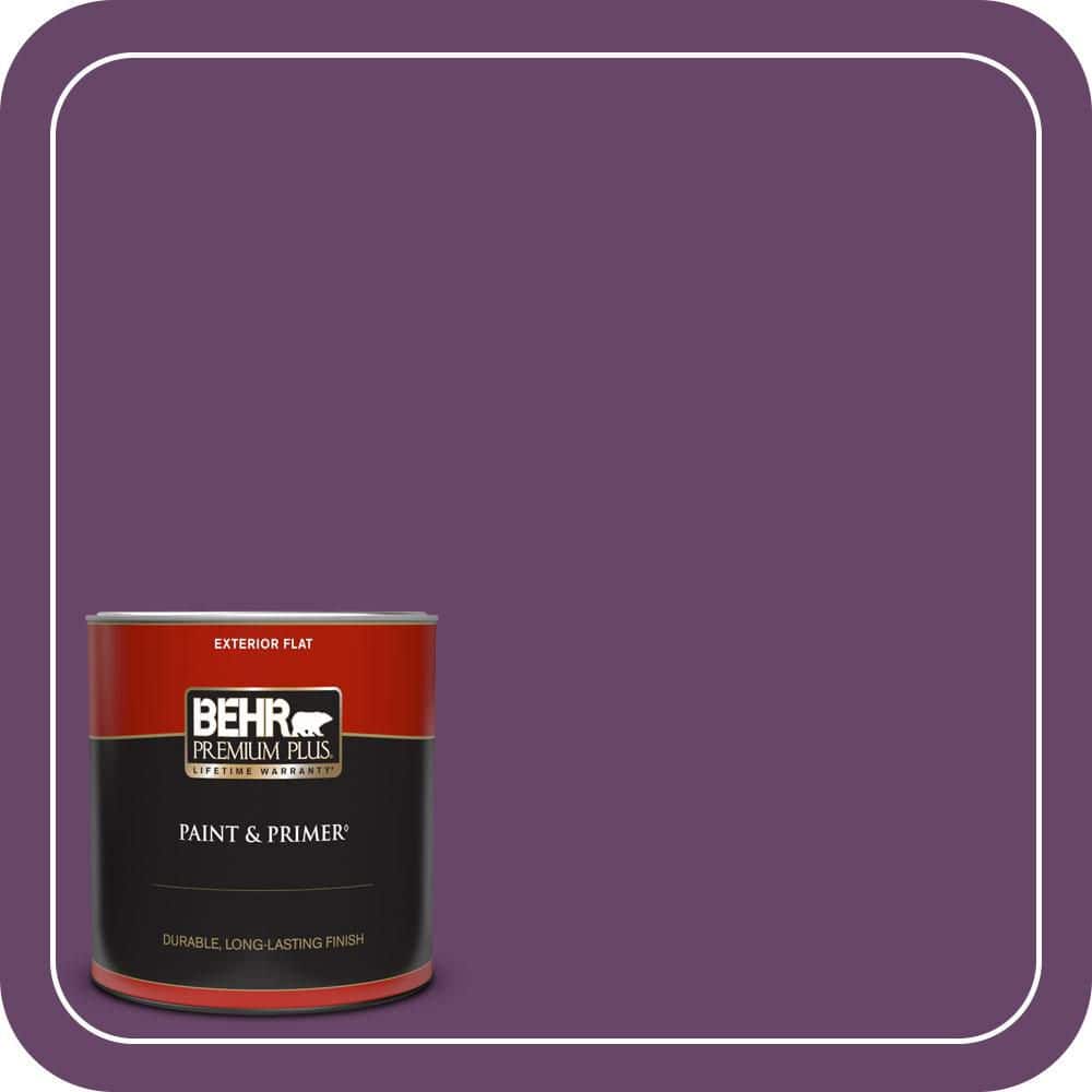 BEHR PREMIUM PLUS 1 qt. #P100-7 Sultana Flat Exterior Paint & Primer