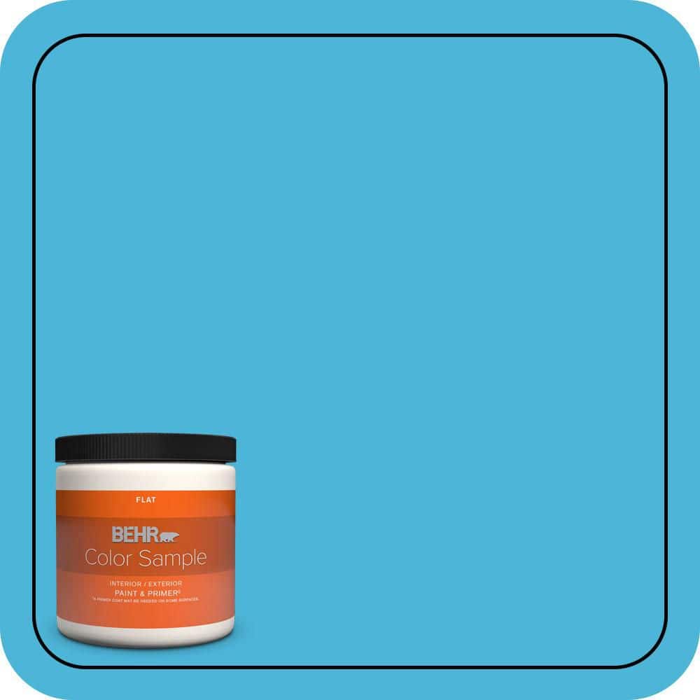BEHR PREMIUM PLUS #P490-4 Aztec Sky Enamel Low Odor & Primer (1)