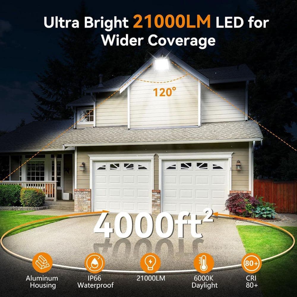 AIKVSXER 21000 LM 150W Black LED Work Light 6000K Daylight (3)