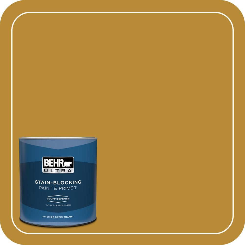 BEHR ULTRA 1 qt. #S-H-340 Treasures Extra Durable Satin Enamel Interior Paint & Primer