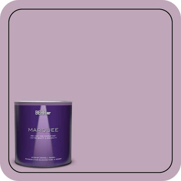 BEHR MARQUEE 1 qt. #680F-4 Soft Heather Eggshell Enamel Interior Paint & Primer (2)