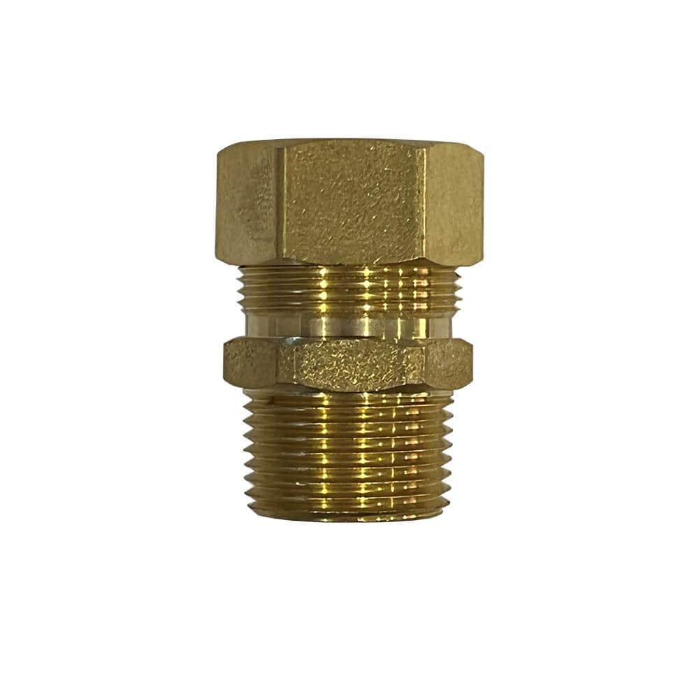 Everbilt 3/4 in. Compression x 3/4 in. MIP Brass Adapter Fitting (2)