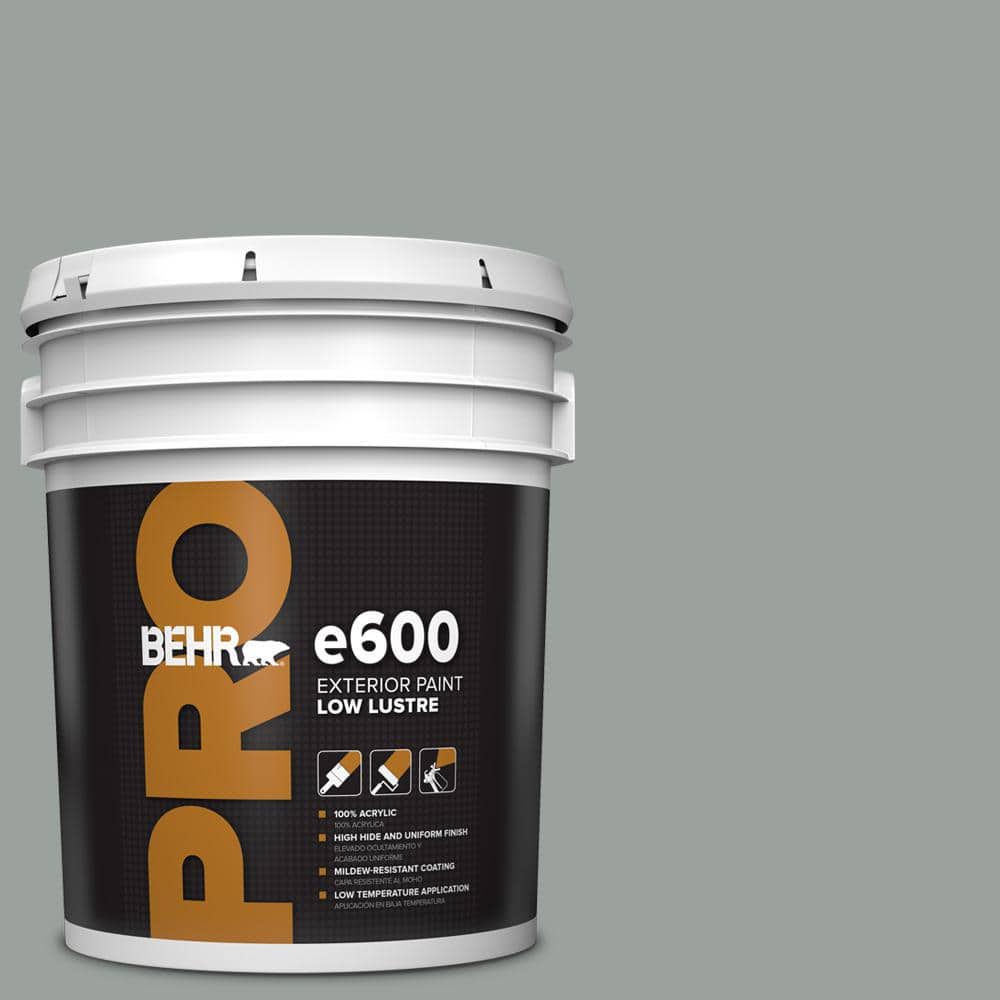 BEHR PRO 5 Gal. #PPU11-16 Brampton Gray Low Luster Exterior Paint