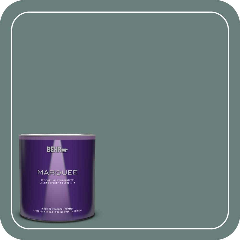 BEHR MARQUEE 1 qt. #N430-5 Aspen Valley One-Coat Hide Eggshell Enamel Interior Paint & Primer