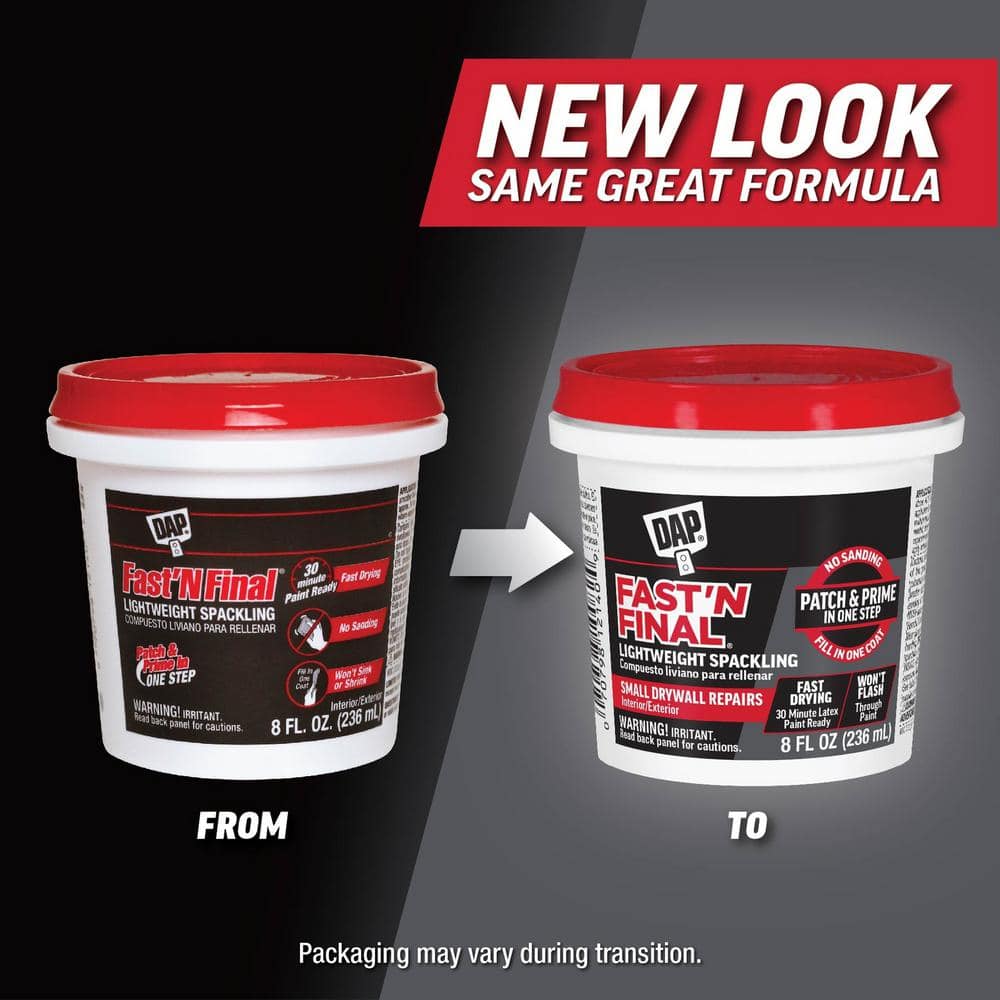 DAP Fast 'N Final White Lightweight Spackling (2)