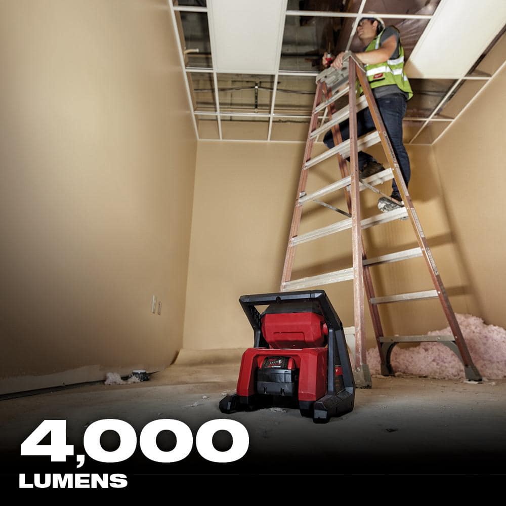 Milwaukee M18 GEN-2 18-Volt Lithium-Ion Cordless 4000 Lumens ROVER LED AC/DC Flood Light (Tool-Only) (4)