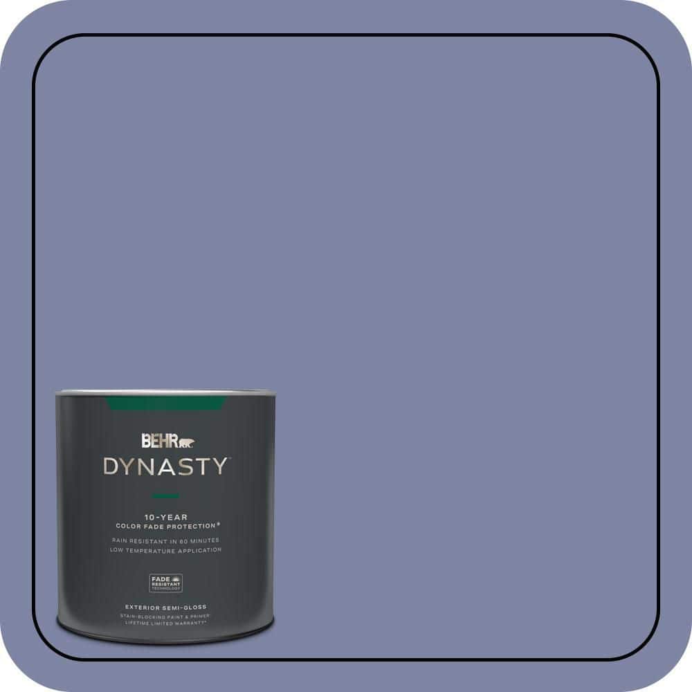 BEHR DYNASTY 1 qt. #S540-5 Velvet Curtain Semi-Gloss Enamel Exterior Stain-Blocking Paint & Primer
