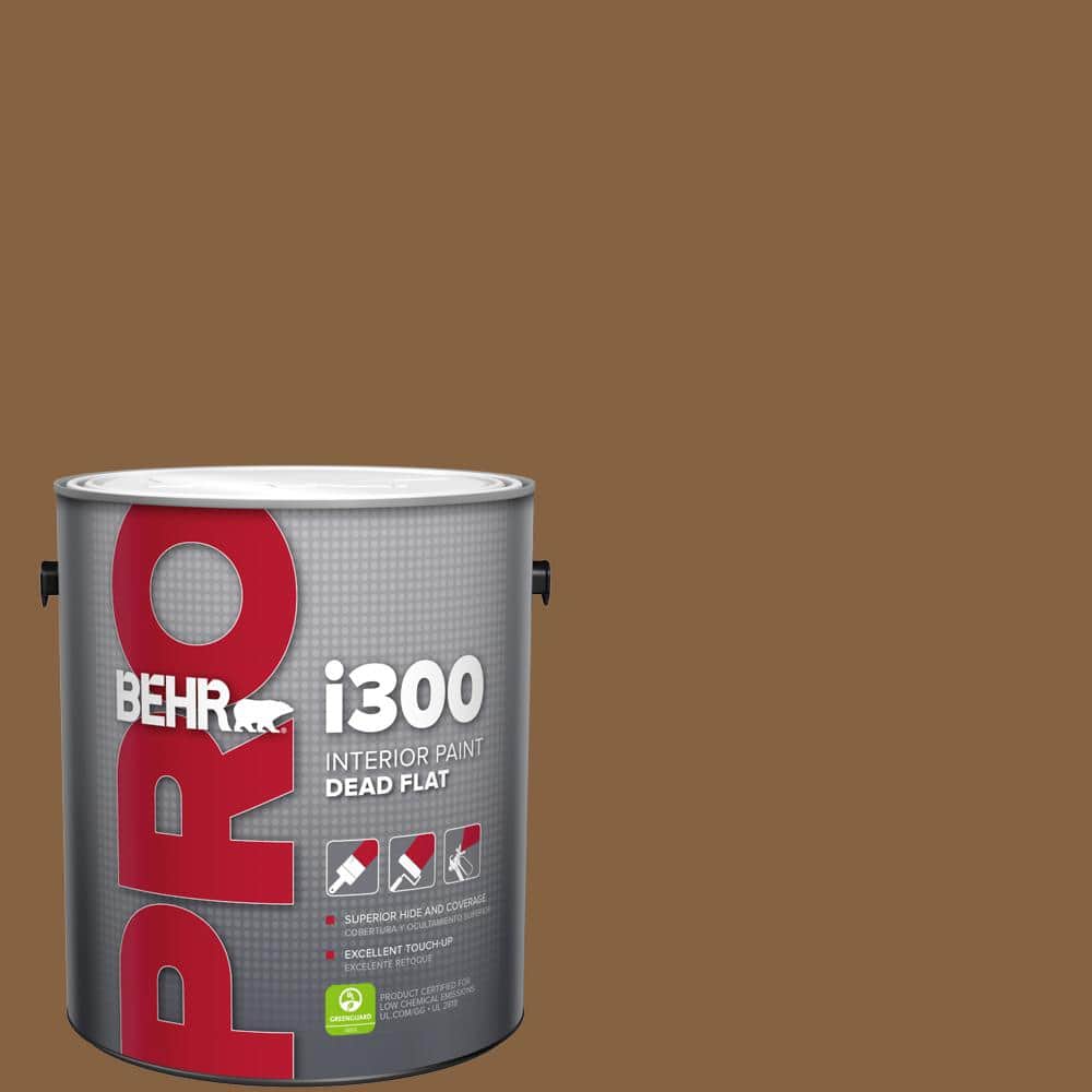 BEHR PRO 1 gal. #MQ2-10 Burnt Caramel Dead Flat Interior Paint