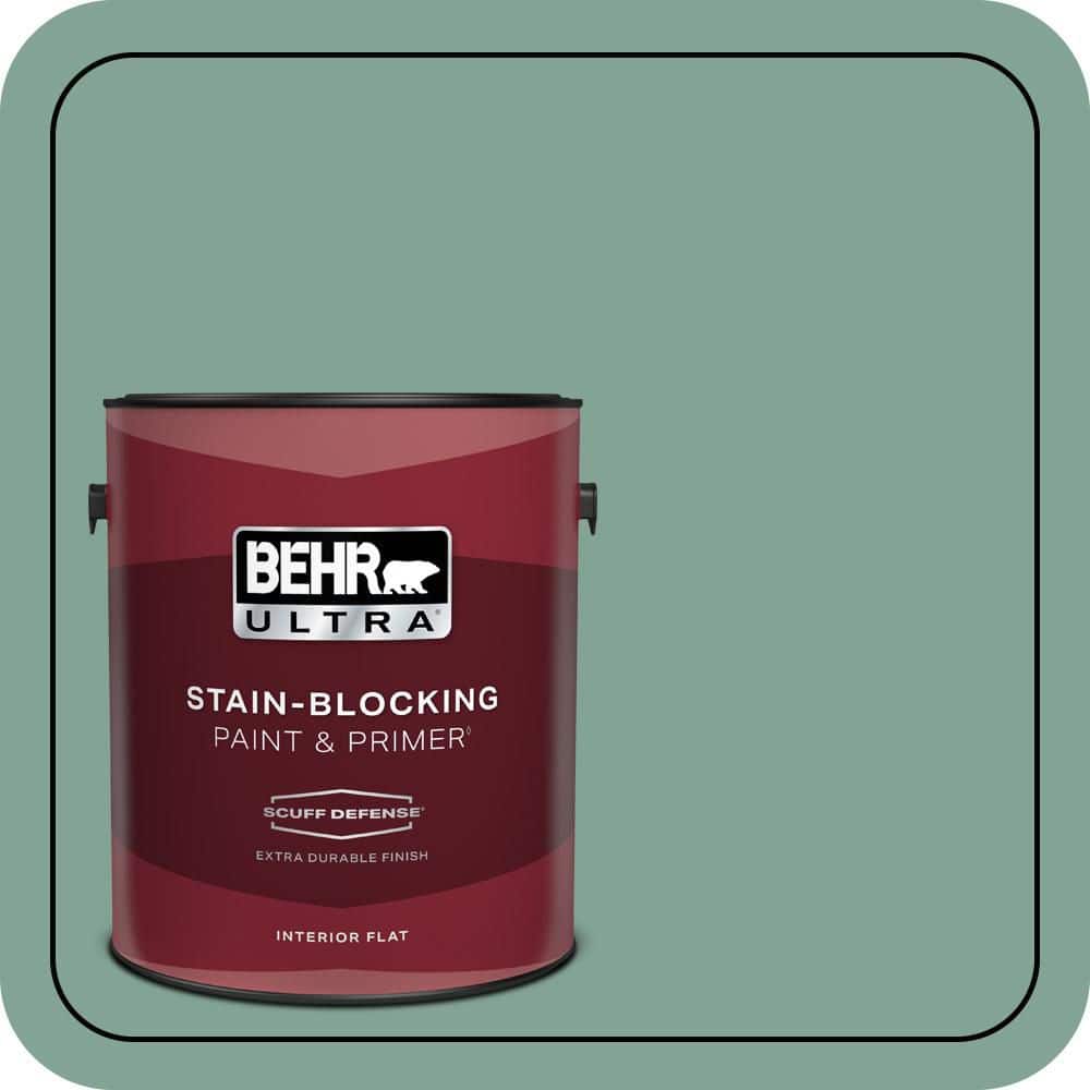 BEHR ULTRA 1 gal. #470F-4 Aspen Aura Extra Durable Flat Interior Paint & Primer