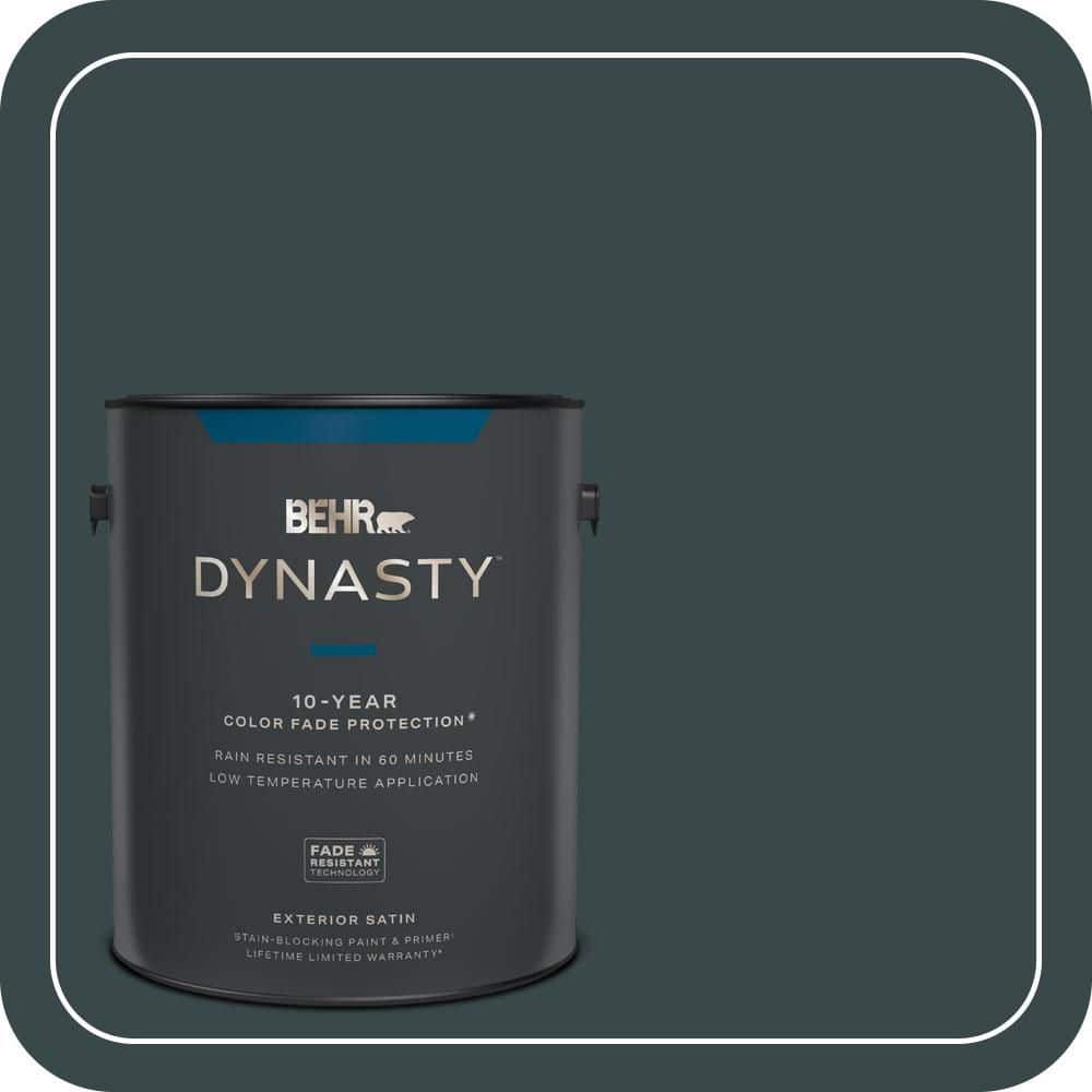 BEHR DYNASTY 1 gal. #T14-16 Arboretum Satin Enamel Exterior Stain-Blocking Paint & Primer