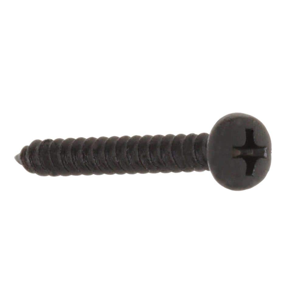 Everbilt #7 x 1-1/4 in. and #7 x 1/2 in. Black Shelf Bracket Screw Kit (12-Pack) (2)