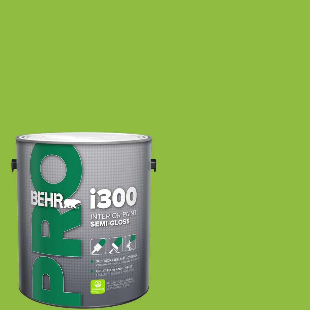 BEHR PRO 1 gal. #S-G-420 Limeade Semi-Gloss Interior Paint