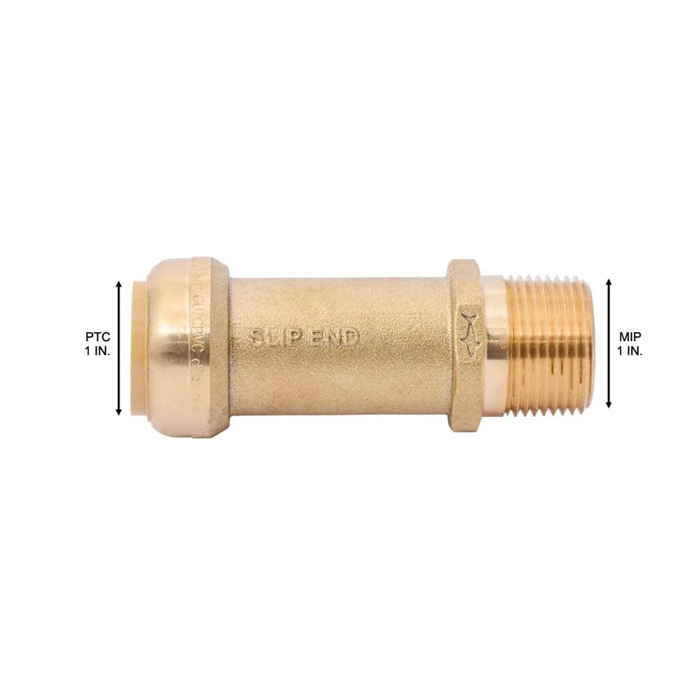 SharkBite 1 in. Push-to-Connect x MIP Brass Slip Adapter Fitting (3)