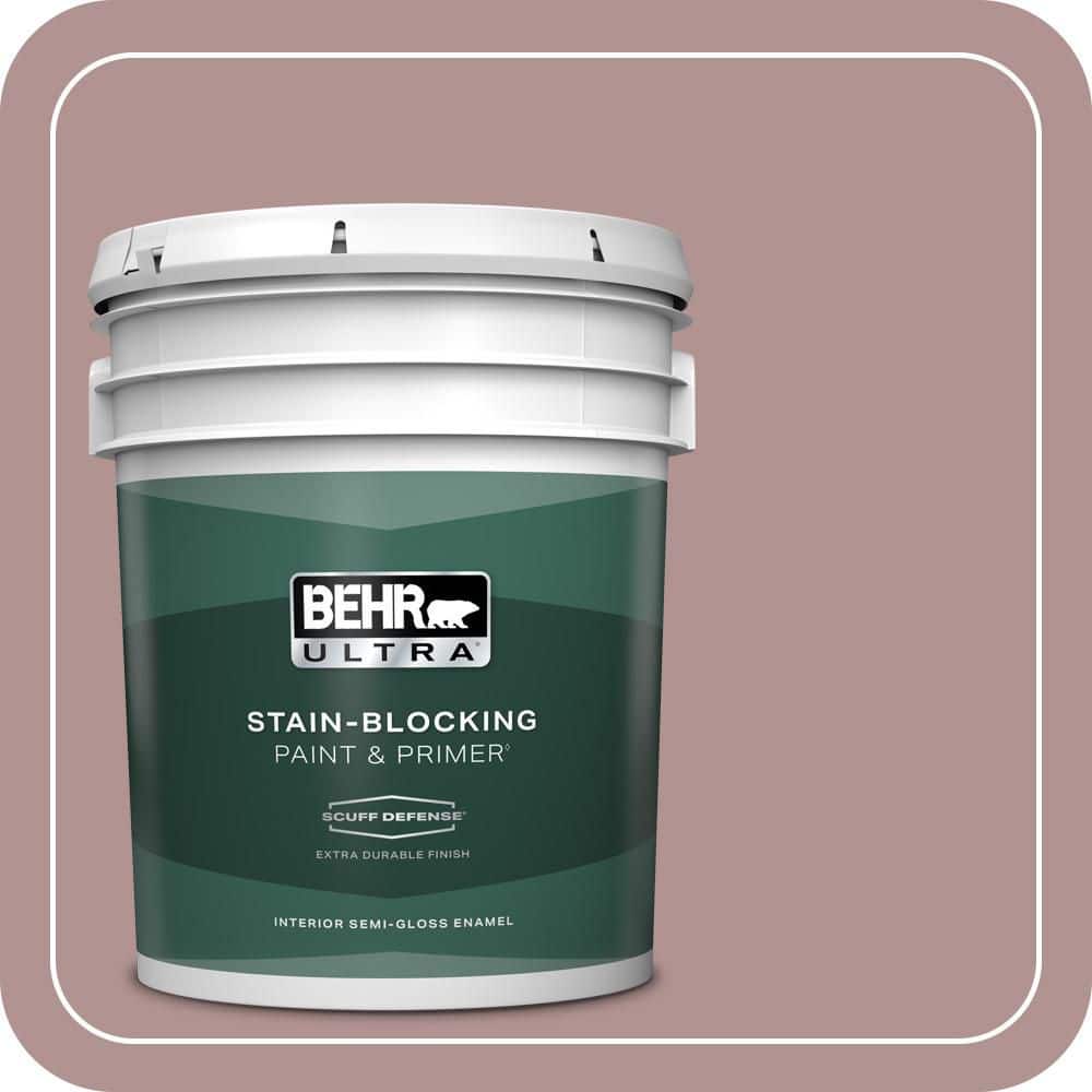 BEHR ULTRA 5 gal. #MQ1-46 Antoinette Extra Durable Semi-Gloss Enamel Interior Paint & Primer