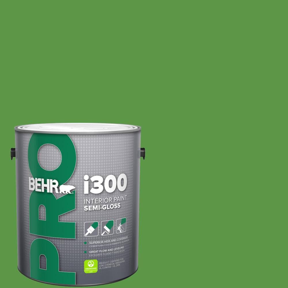 BEHR PRO 1 gal. #430B-7 Cress Green Semi-Gloss Interior Paint