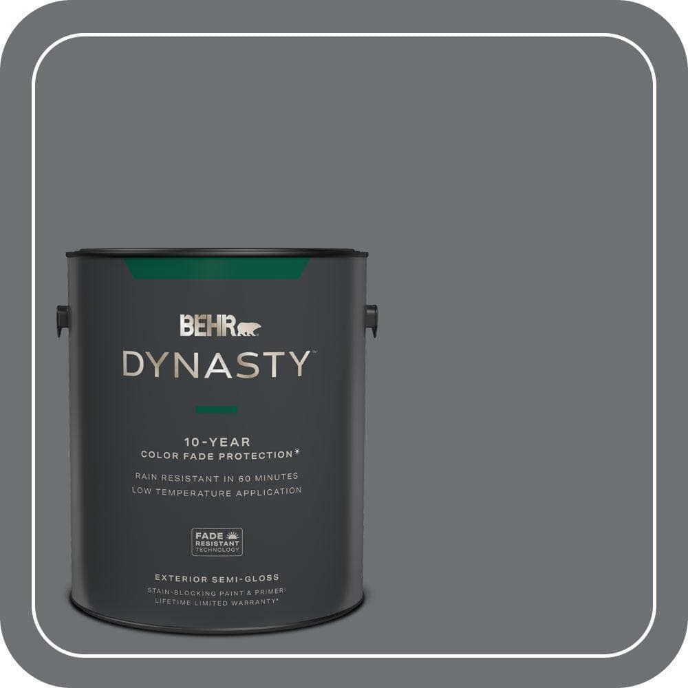 BEHR DYNASTY 1 gal. #PPU18-03 Antique Tin Semi-Gloss Exterior Stain-Blocking Paint & Primer