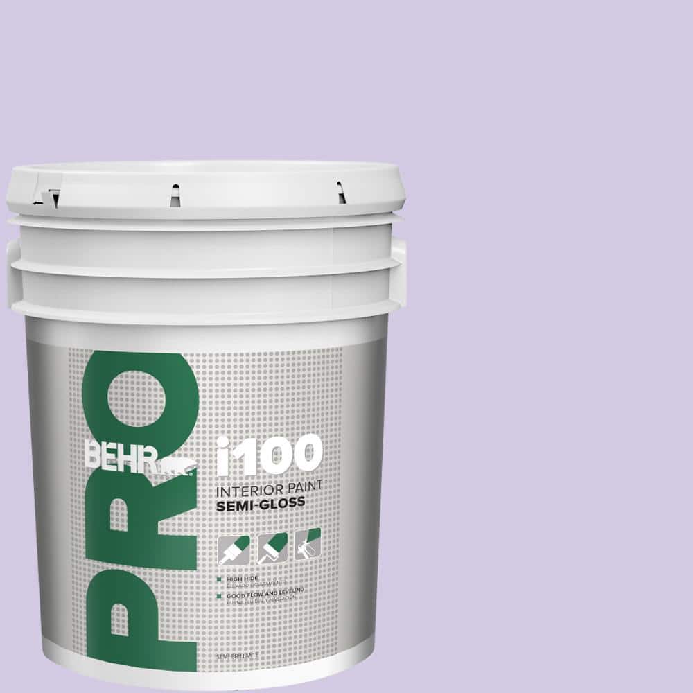 BEHR PRO 5 gal. #650C-3 Light Mulberry Semi-Gloss Interior Paint