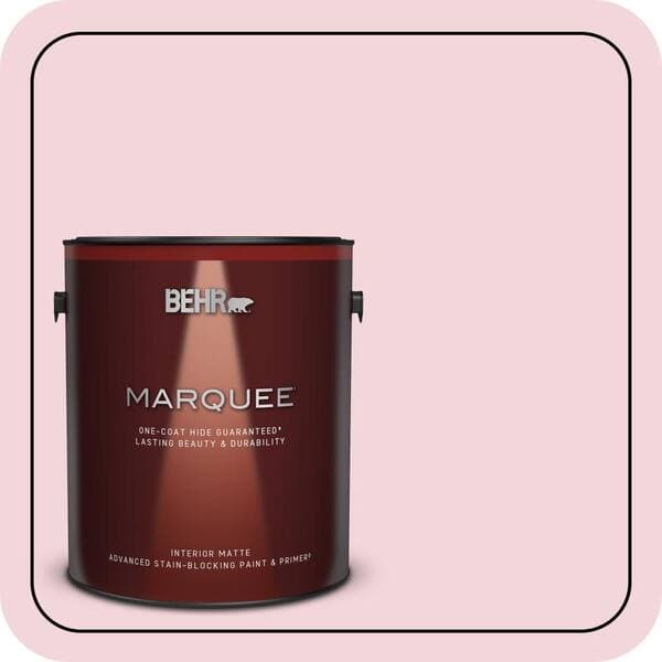BEHR MARQUEE 1 gal. #P140-1 Summer Crush Matte Interior Paint & Primer (2)