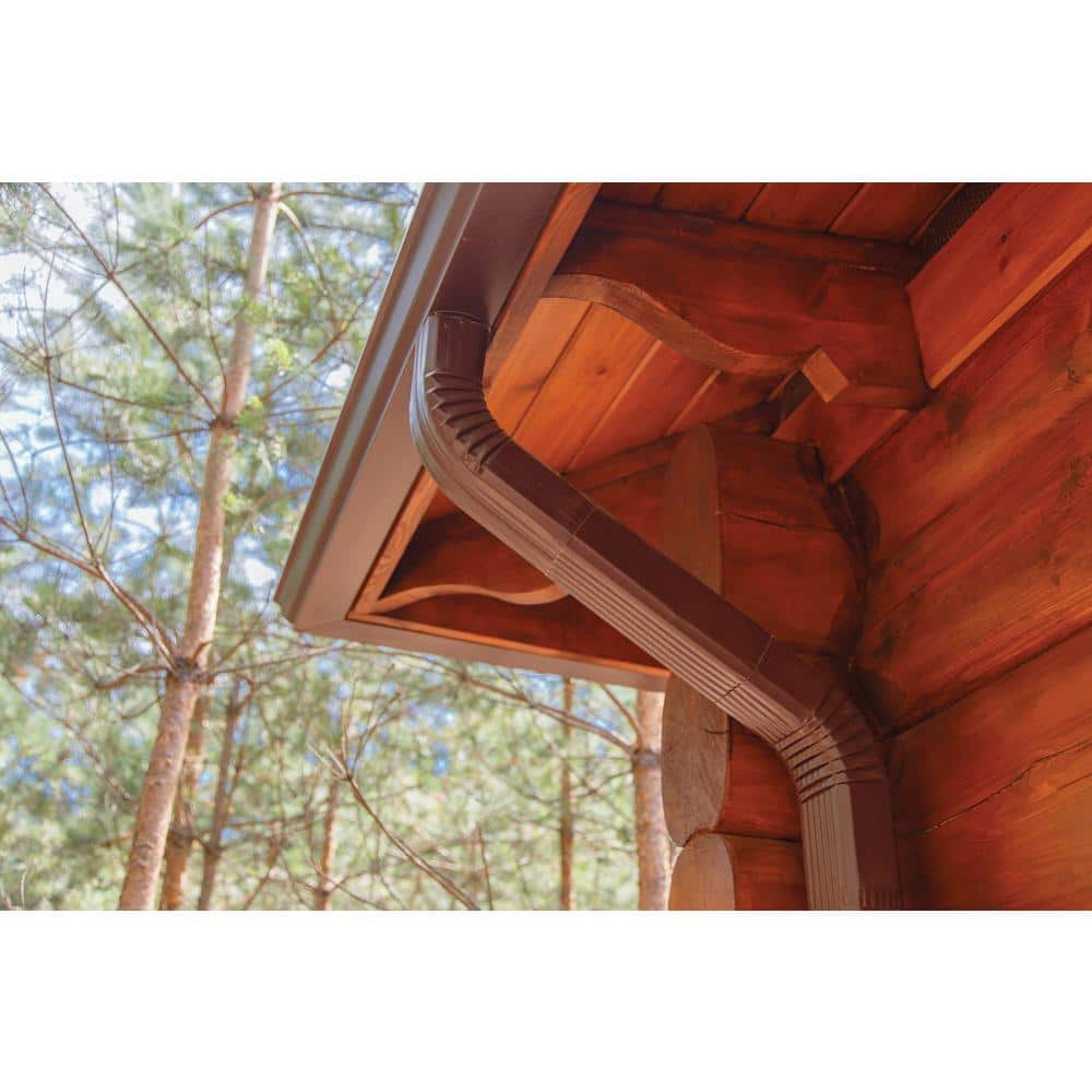 Spectra Pro Select 2 in. x 3 in. x 8 ft. Musket Brown Aluminum Downpipe (3)