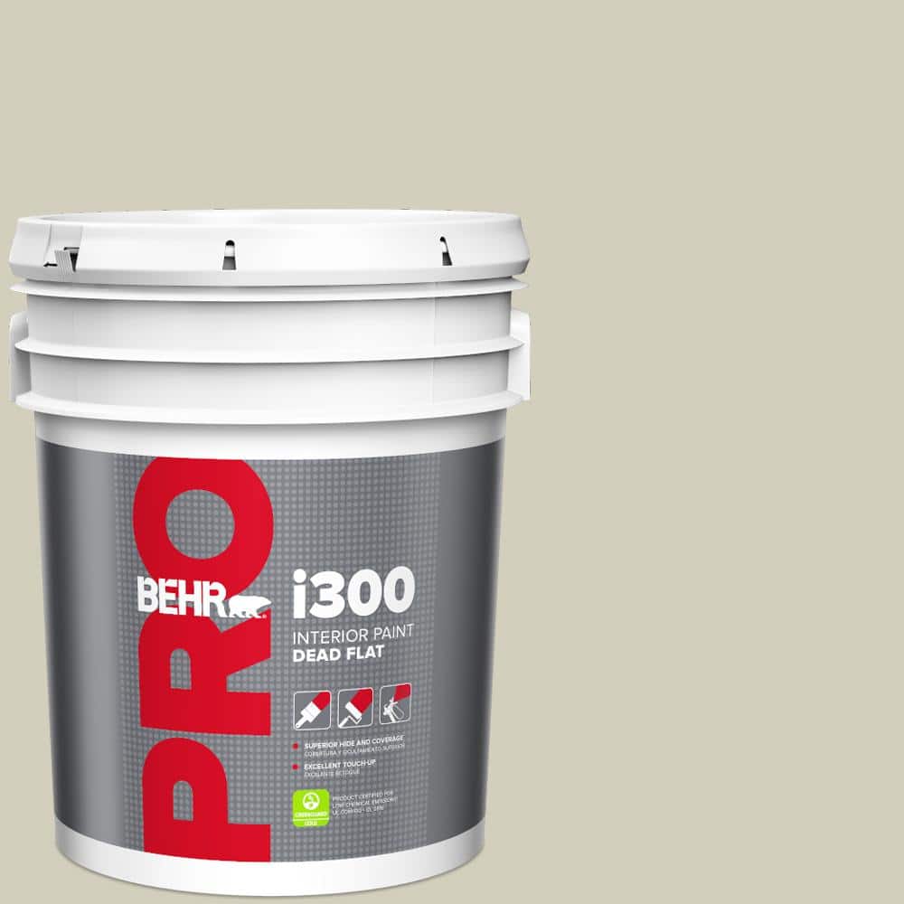 BEHR PRO 5 gal. #780C-3 Ocean Pearl Dead Flat Interior Paint