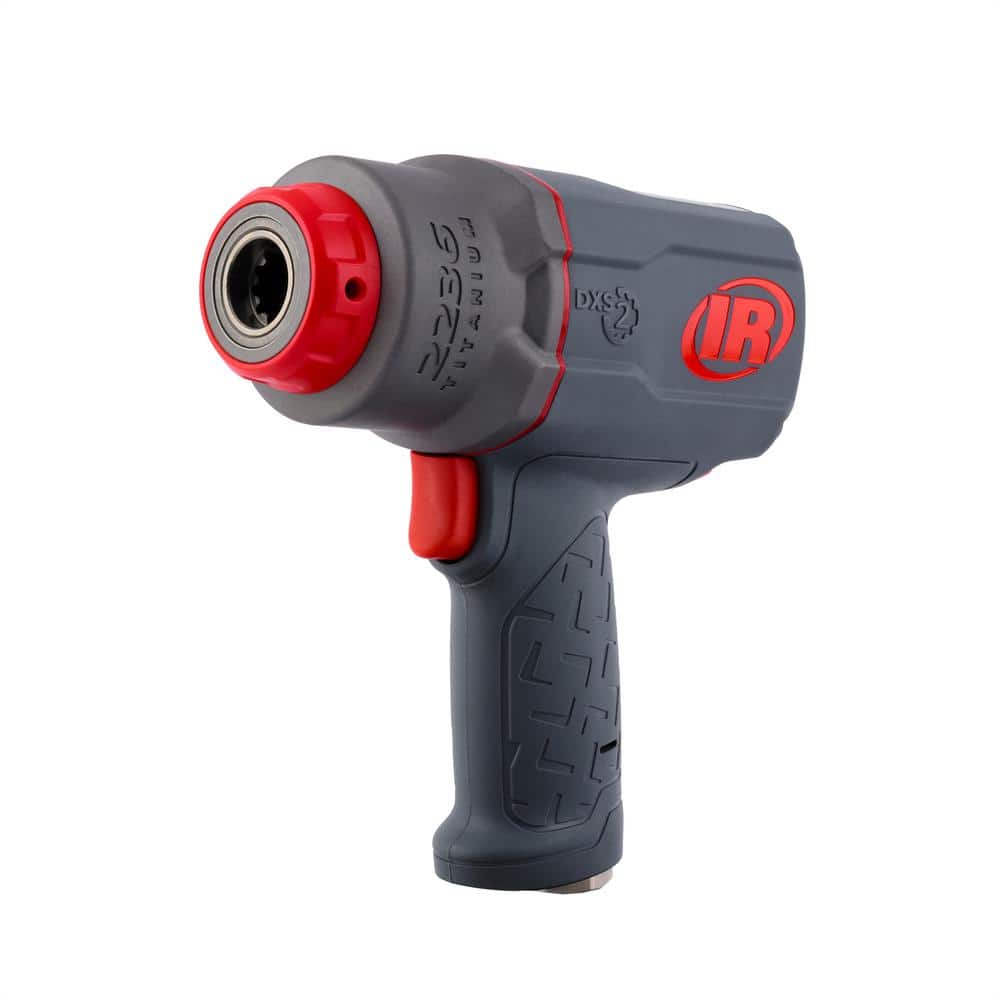 Ingersoll Rand DXS2 1/2 in. Air Impact Wrench, Quiet, 1500 ft-lb, Titanium Hammercase, Friction Ring Retainer (2)