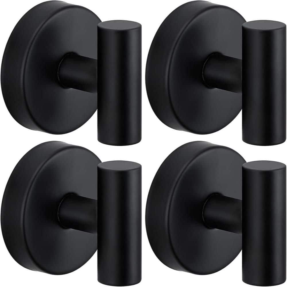 Numhew 4-Pack Suction Cup Hook for Towel, Robe and Loofah, No Drill Mounting, Tile and Smooth, Non-Porous Surface (1)