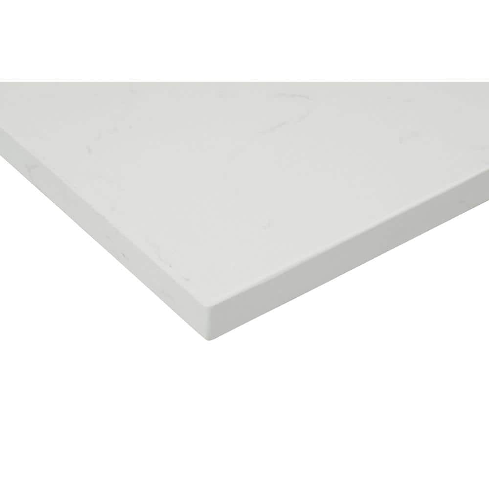 Home Decorators Collection 43 in. W 22 in D Quartz White Rectangular Single Sink Vanity Top (3)