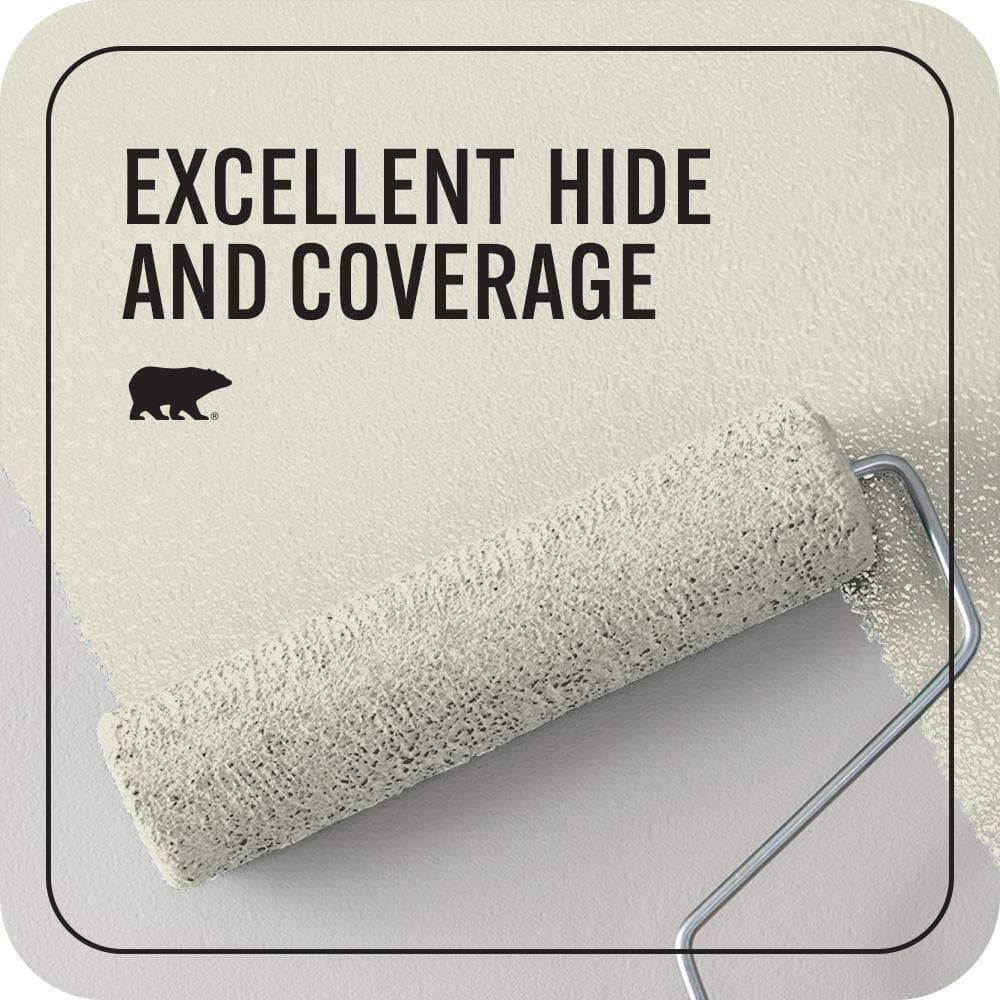 BEHR PREMIUM PLUS #73 Off White Enamel EcoMix Plant-Based & Primer (2)