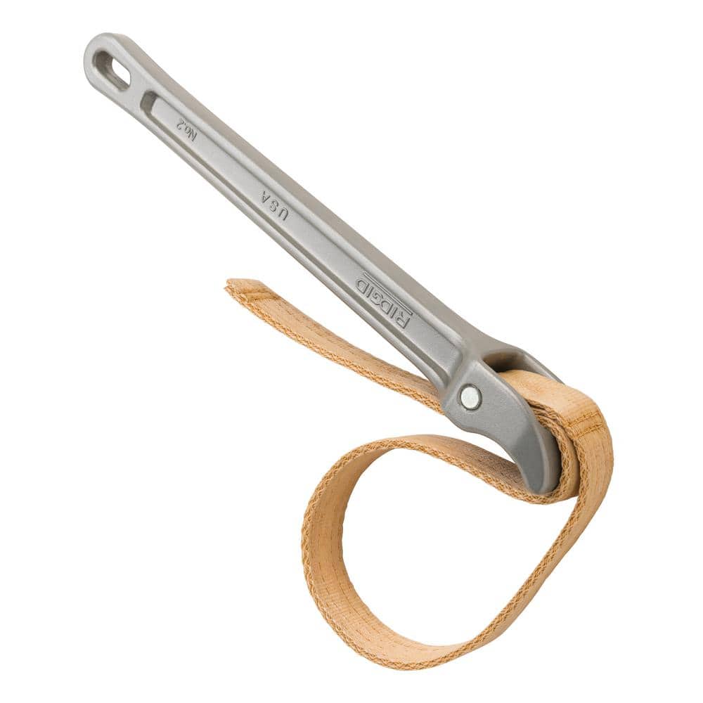 RIDGID 11 3/4 in. Aluminum Strap Wrench with 17 in. x 1-1/8 in. Strap (2)