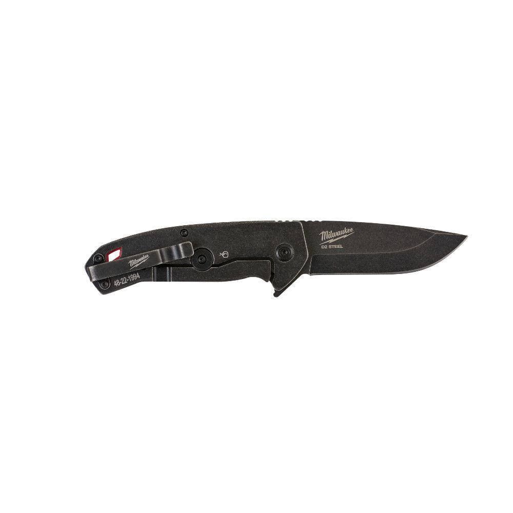 Milwaukee 3 in. Hardline D2 Steel Smooth Blade Pocket Folding Knife & 3.5 in. Hardline D2 Steel Smooth Blade Pocket Folding Knife (3)