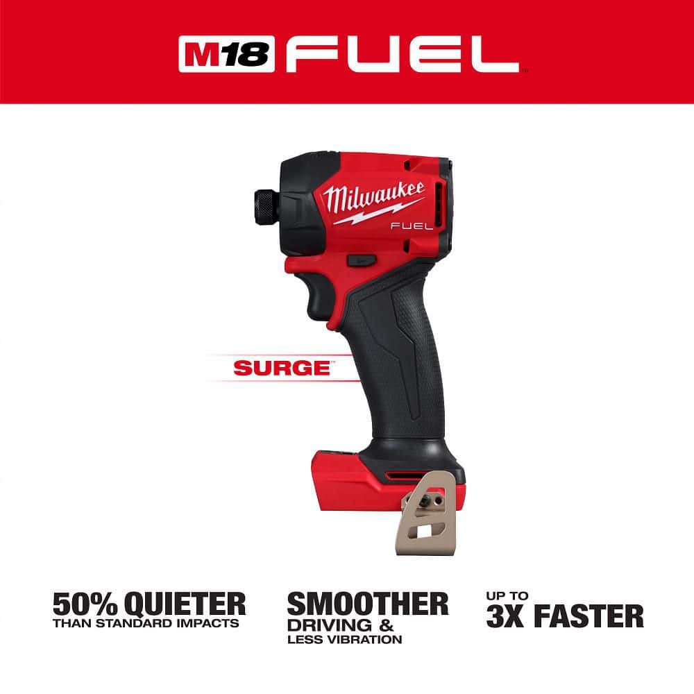 Milwaukee M18 FUEL SURGE 18V Lithium-Ion Brushless Cordless 1/4 in. Hex Impact Driver (Tool-Only) (3)