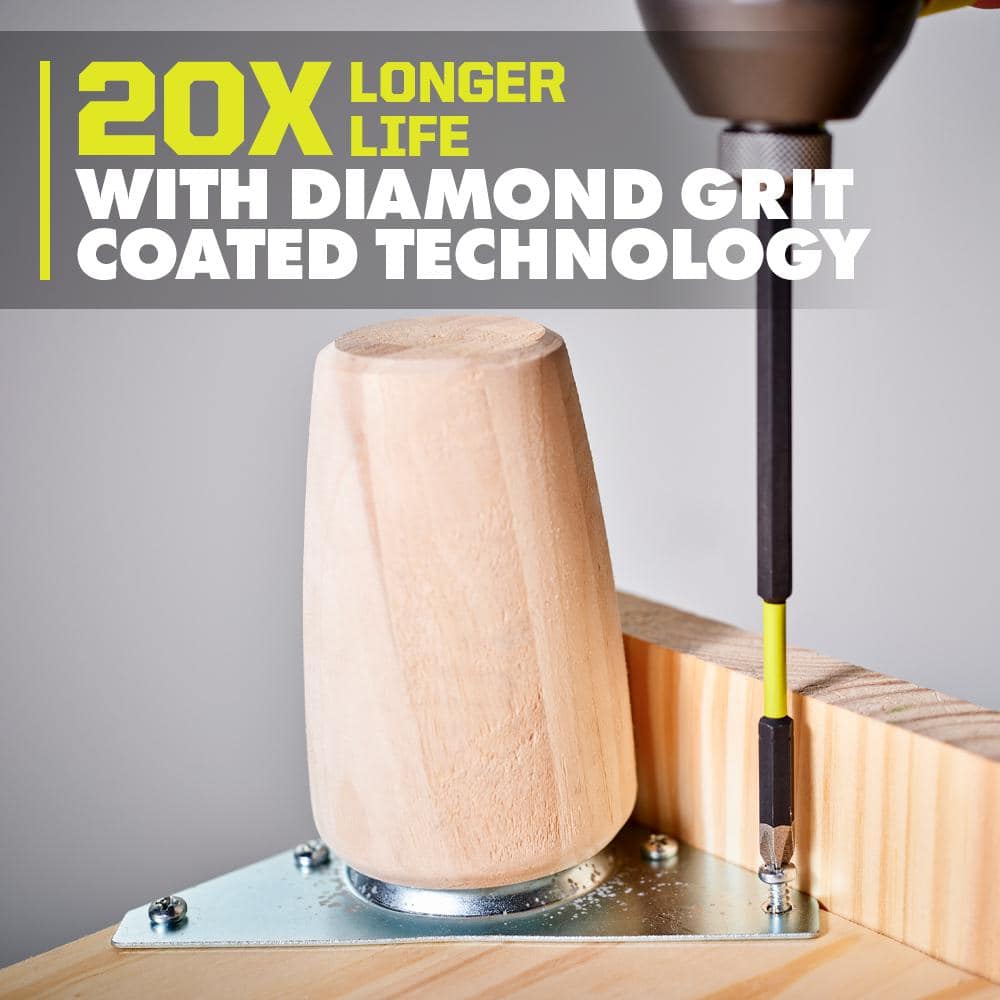RYOBI 2-Piece 6 in. Diamond Grit Impact Drive Bits (3)