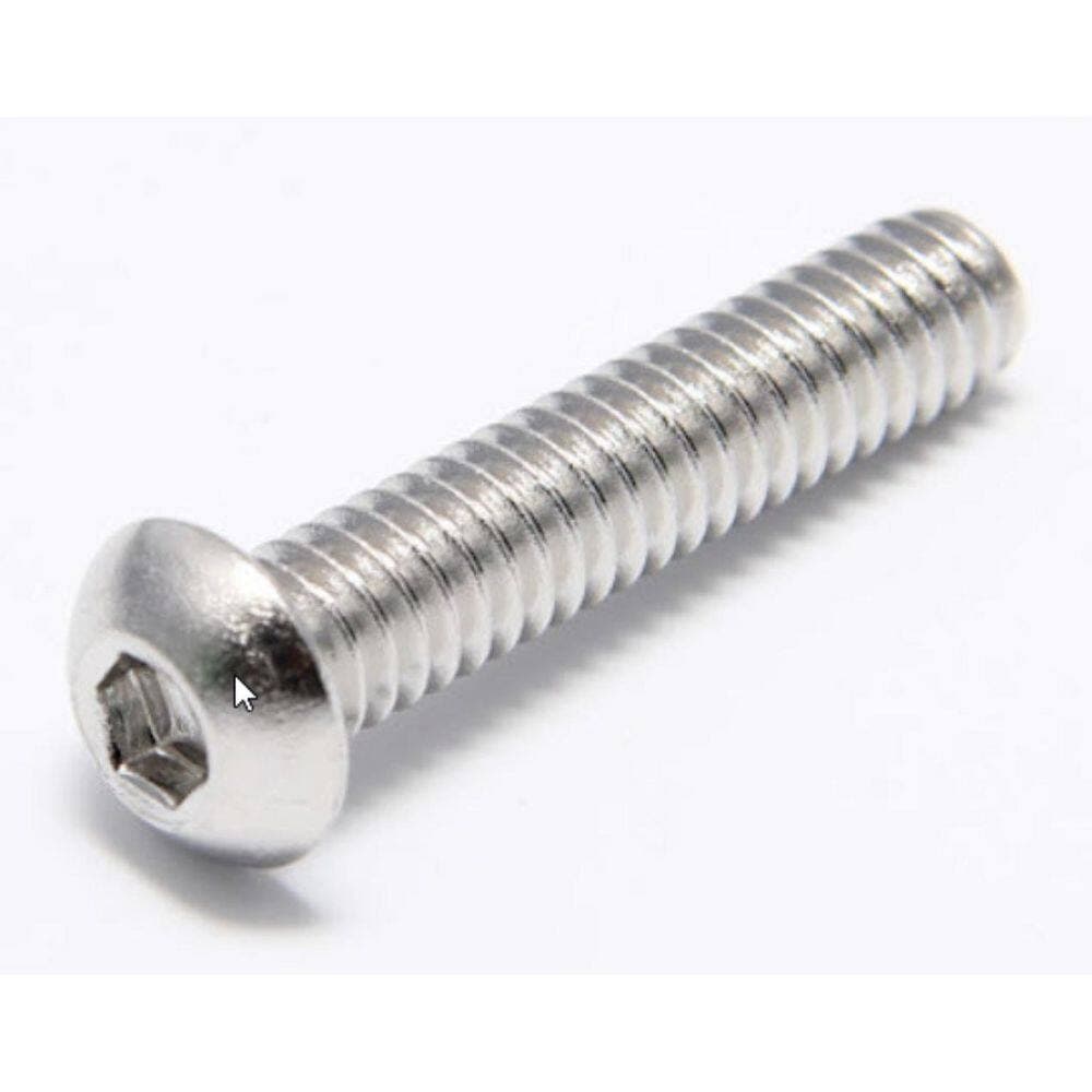 FOREVERBOLT 1/4 in. x 1 in. Hex Button Head Stainless Steel Socket Head Cap Screws Treated with NL-19 (50-Pack) (2)