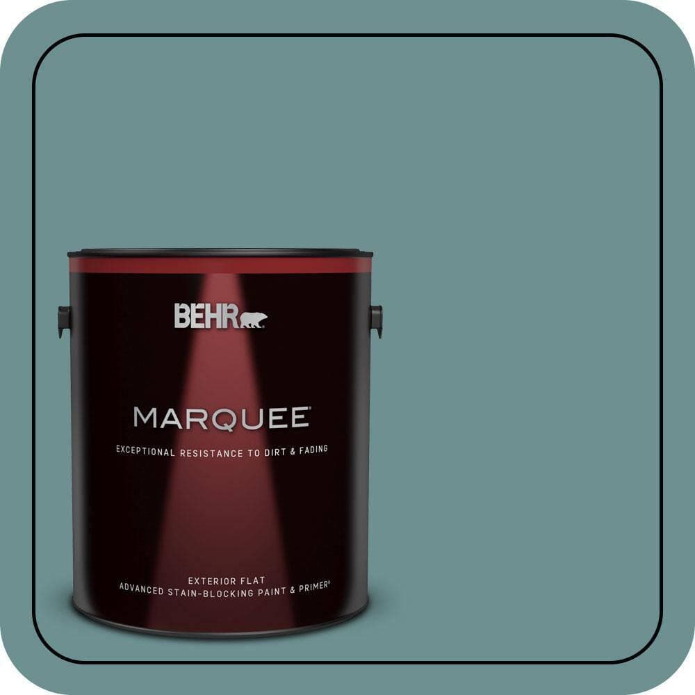BEHR MARQUEE 1 gal. #500F-6 Hallowed Hush Flat Exterior Paint & Primer