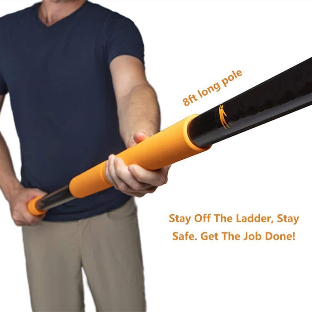 Dracelo 5 ft. to 8 ft. Adjustable Long Paint Roller Extension Pole (2)