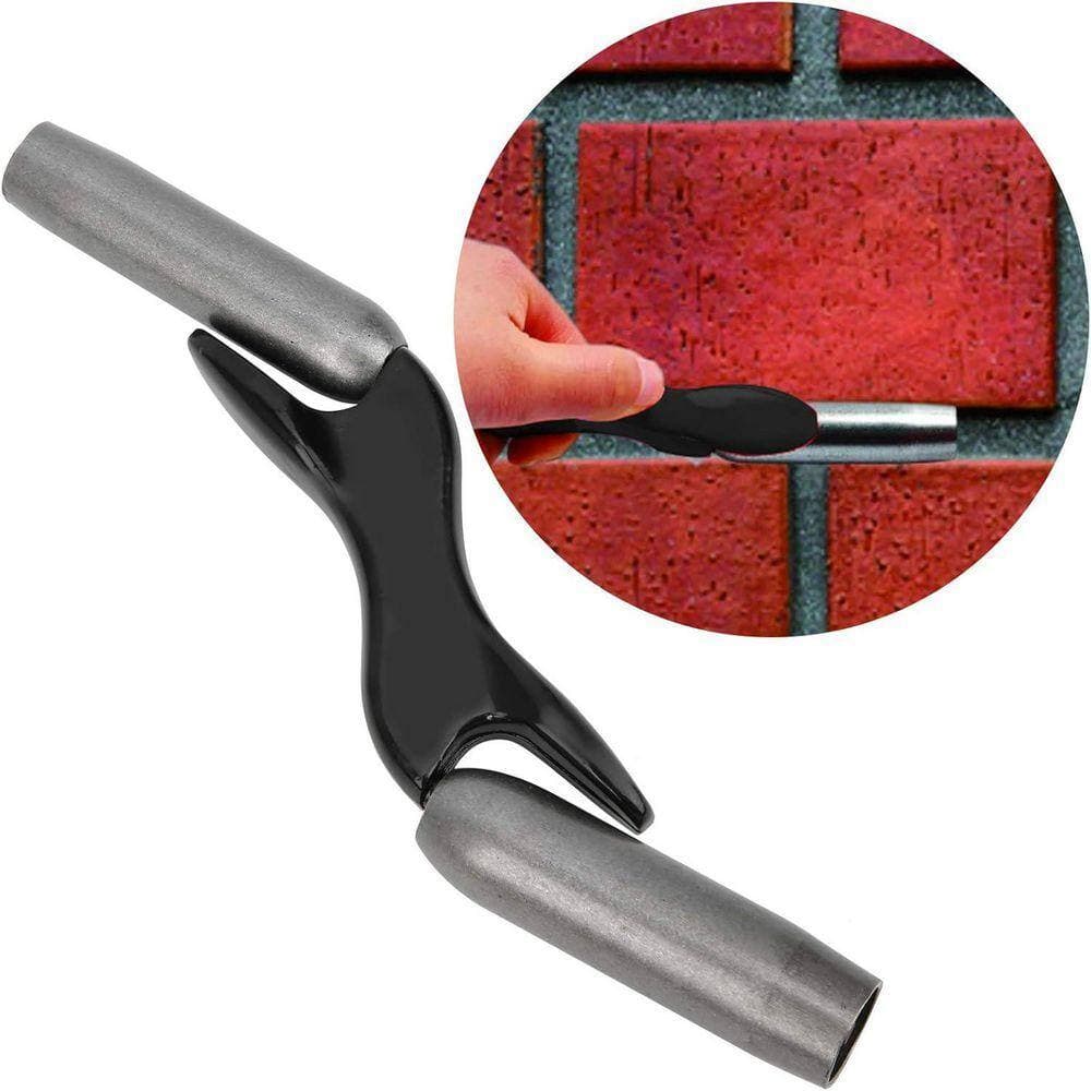 KIWDZFU 1/2in x 5/8in x 3/4in x 7/8in Metal Brick Jointer Trowel with Aluminum Handle for Masonry Trimming Tool (3)