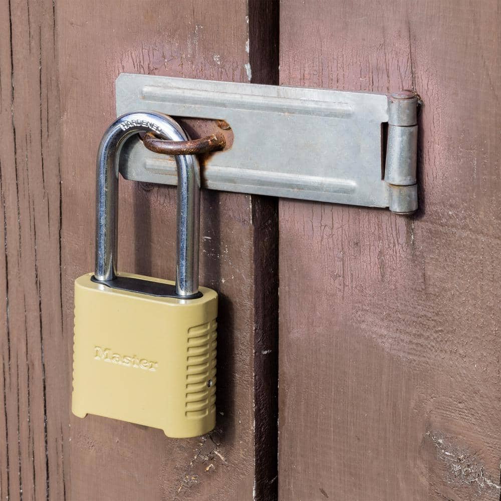 Master Lock Outdoor Combination Lock, 2 in. Shackle, Resettable (4)