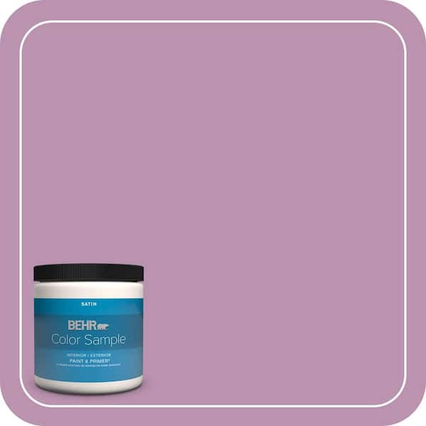 BEHR PREMIUM PLUS 1 gal. Home Decorators Collection #HDC-MD-10 Blooming Lilac Semi-Gloss Enamel Low Odor Interior Paint & Primer (3)
