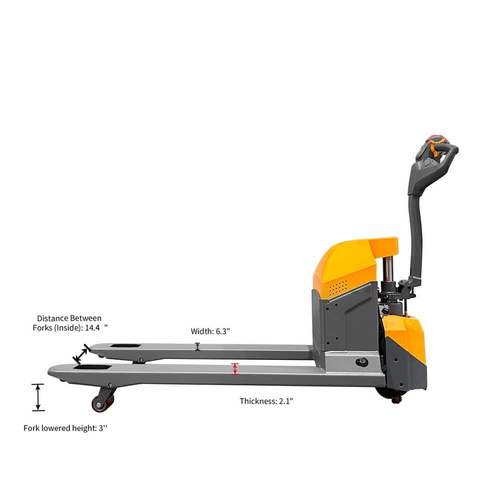 TORY CARRIER 3300 lbs. Full Electric Pallet Truck Walkie Pallet Jack with 24-Volt/65AH Battery and 24-Volt/5A Built-in Charger (3)