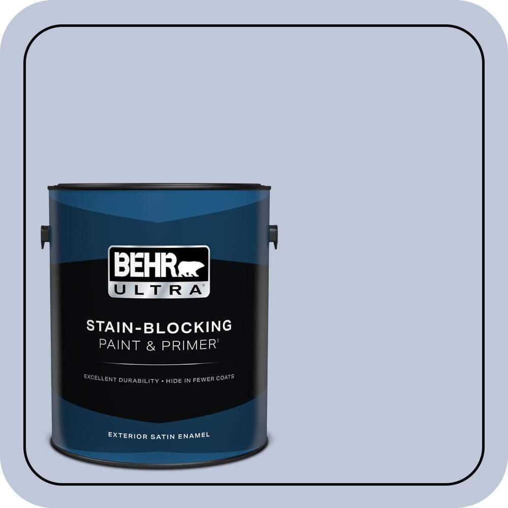 BEHR ULTRA 1 gal. #MQ3-62 Dancing Mist Satin Enamel Exterior Paint & Primer